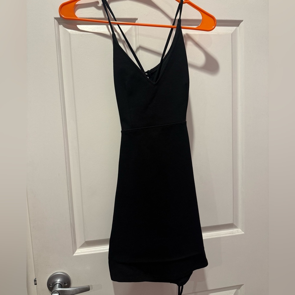 Tobi Black Backless Dress